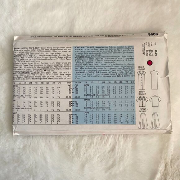 2 Very Easy Very Vogue Sewing Patterns - Picture 3 of 5